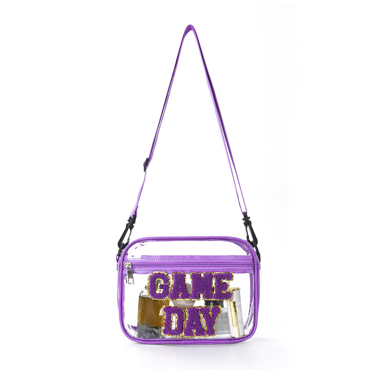Sporty shoulder bag with transparent front Kalsten