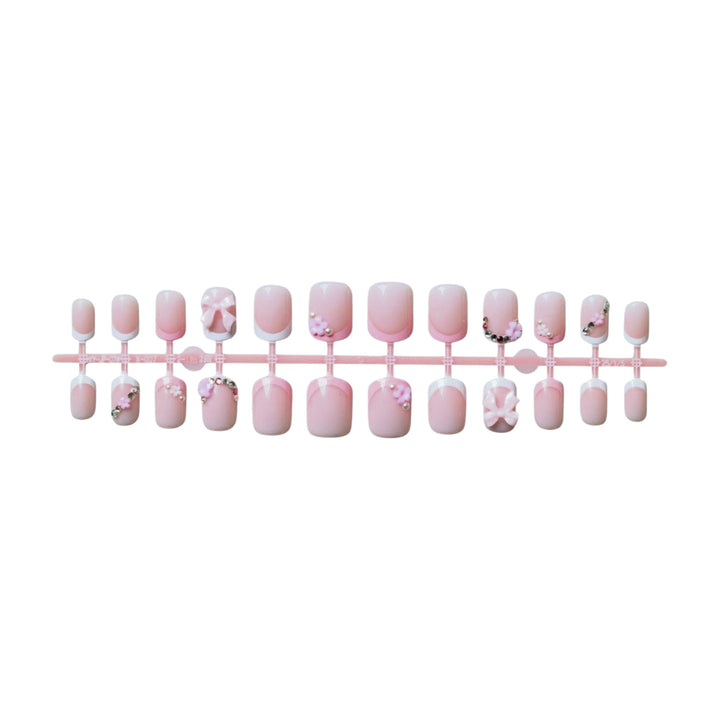 Floral and Gemstone Accent Nail Art Kit