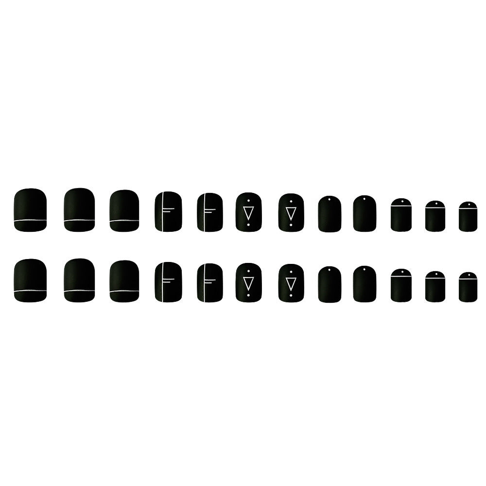 Artistic Geometric Nail Art Design Kalsten