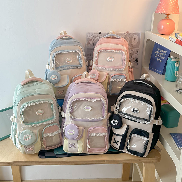 Cute Decorative Multi-Pocket Backpack Kalsten