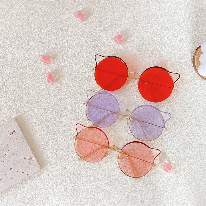 Fashionable Cat-Eye Sunglasses with Mirrored Lenses Kalsten