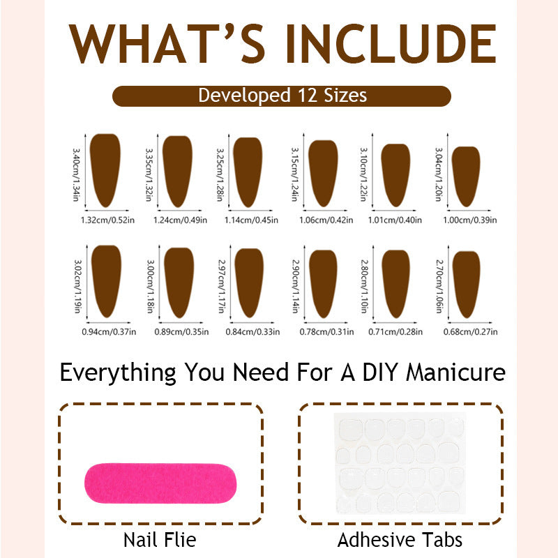 Artificial nail set with luxurious ombre design and creative heart motifs Kalsten