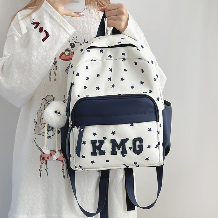 Casual Star-Patterned Backpack Kalsten 1791204760