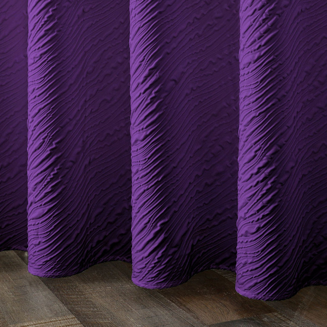 Textured Leaf Pattern Shower Curtain Kalsten