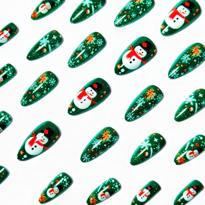 Festive Themed Snowman Nail Art Kalsten