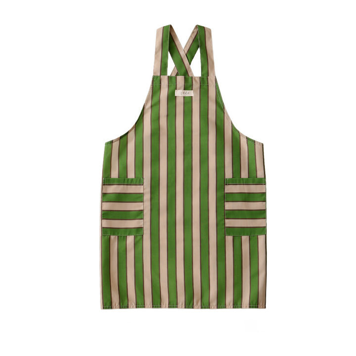 Bib apron with crossed straps and large front pockets Kalsten