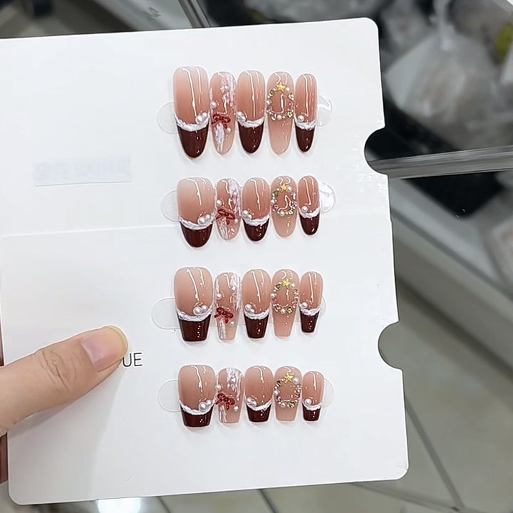 Elegant Decorative Nail Art Press-On Set Kalsten