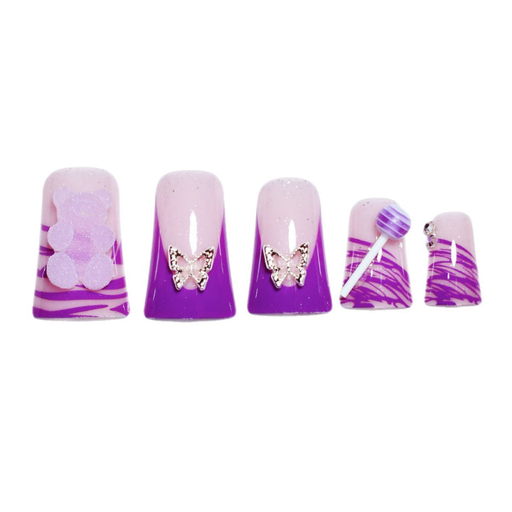 Creative Butterfly and Candy Inspired Nail Set Kalsten