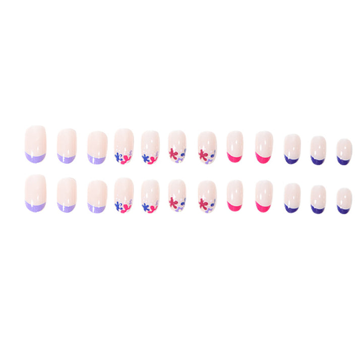 Floral Patterned Press-On Nail Set Kalsten