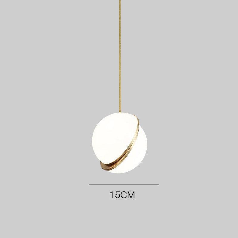 Modern Minimalist Pendant Light with Elegant Gold Accents