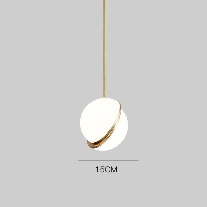 Modern Minimalist Pendant Light with Elegant Gold Accents
