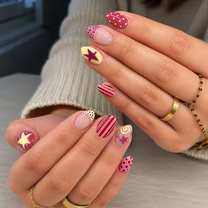 Creative and colorful nail art Kalsten
