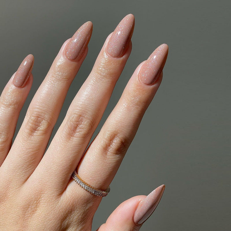 Glamorous Glittery Stiletto Press-On Nails Kalsten