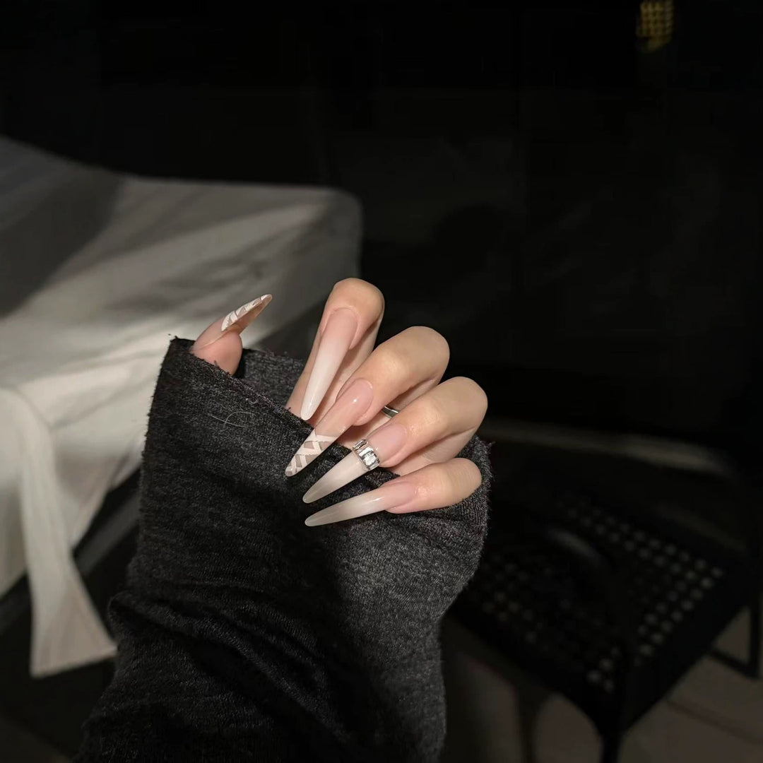 Long Stiletto Press-On Nail Extensions