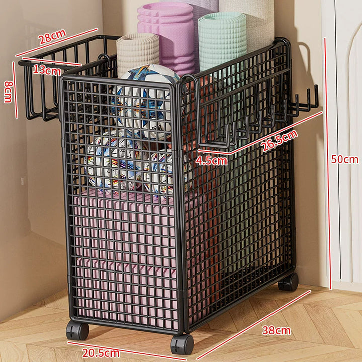 Versatile Rolling Storage Cart with Dividers Kalsten