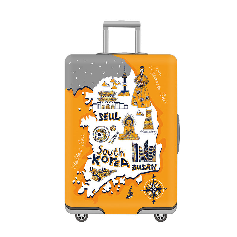 Women's hard-shell suitcase with playful cat design Kalsten