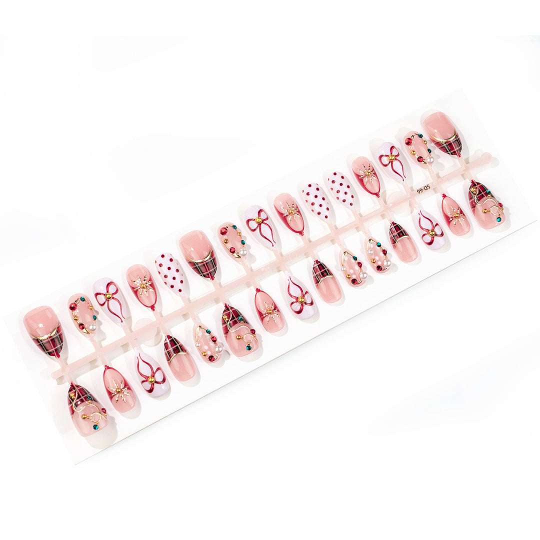 Festive Themed Luxury Press-On Nail Set Kalsten