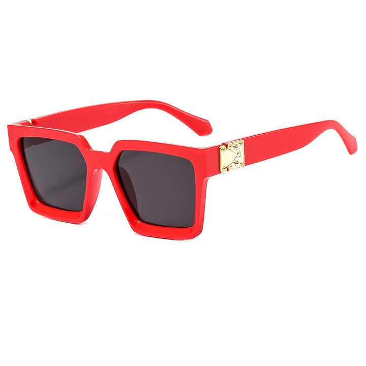 Women stylish square sunglasses with golden accents Kalsten