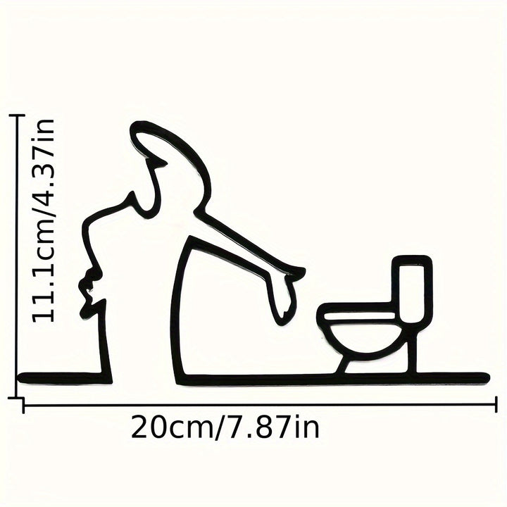 Funny Toilet Humor Wall Decor