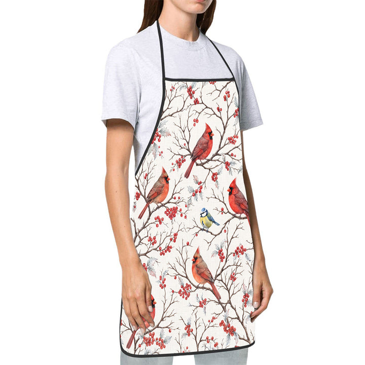 Dog Lover Full-Coverage Kitchen Apron With Adjustable Neck Strap And Waterproof Polyester Shell