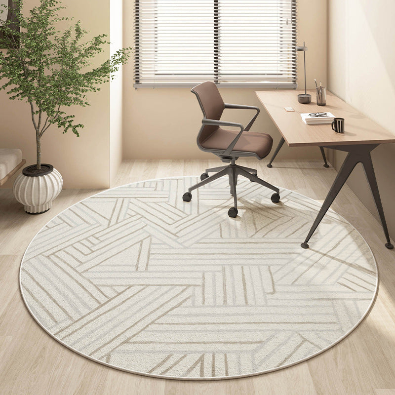 Round Textured Area Rug