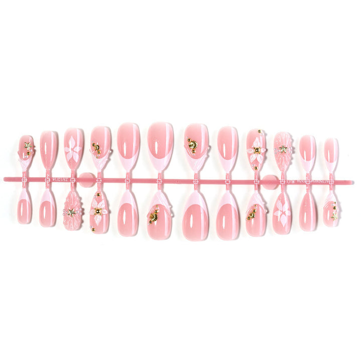 Creative Nail Art Set with Floral and Elegant Accents Kalsten