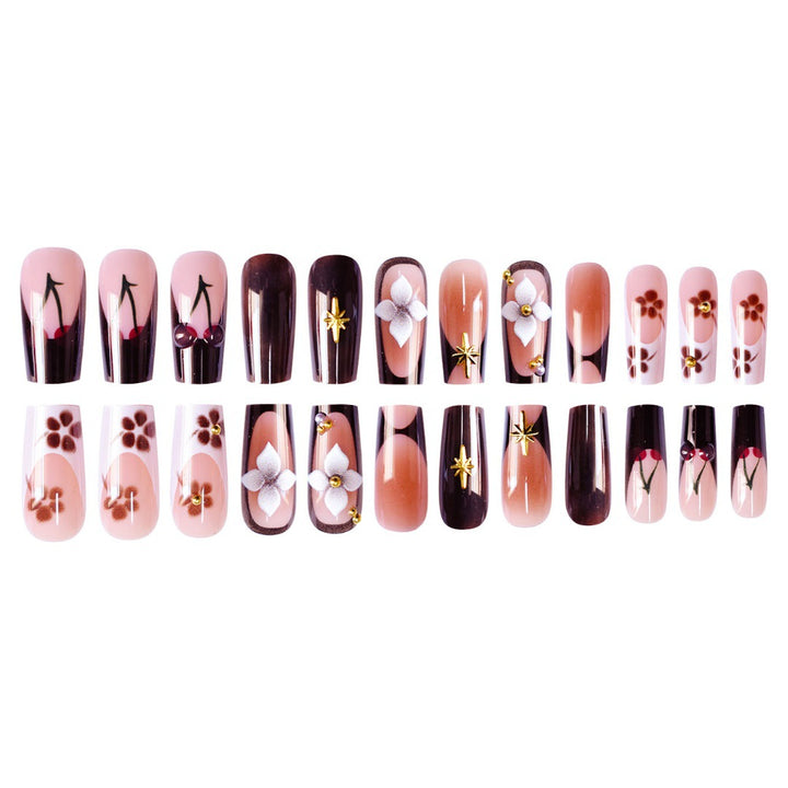 Artistic Long Press-On Nail Art Kalsten
