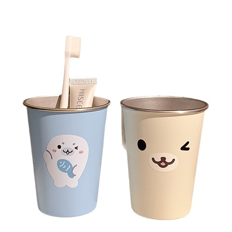 Stainless steel cup with cute seal motif Kalsten