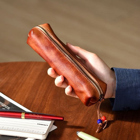 Premium Leather Pencil Case