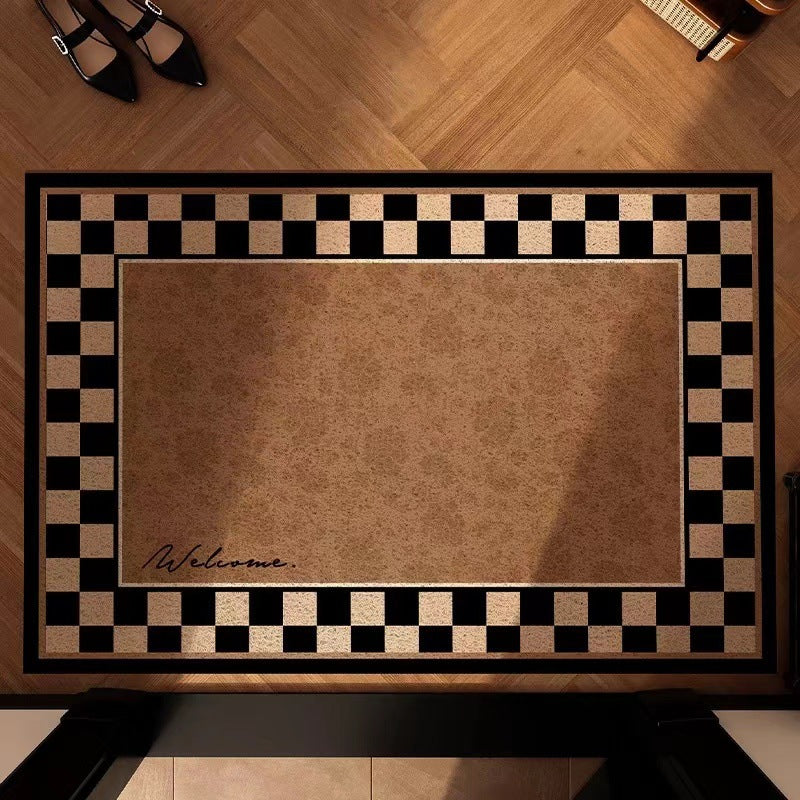 Decorative Floral Entry Mat for Home Entrances