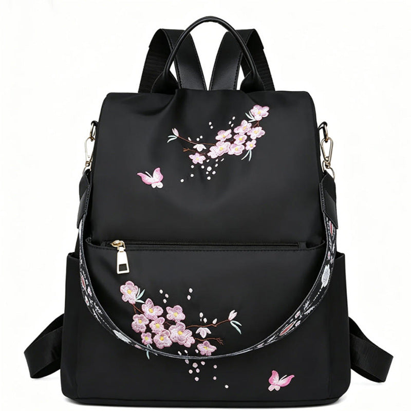 Women's Embroidered Floral Backpack Kalsten