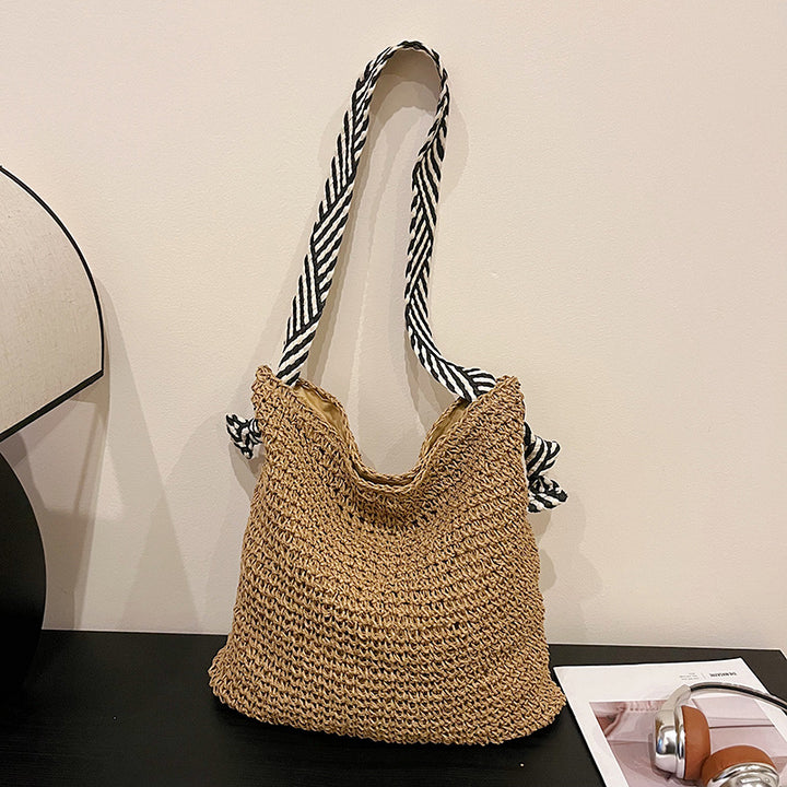 Woven Straw Beach Tote