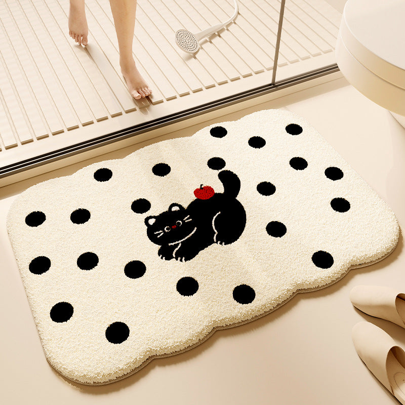 Cartoon Animal-Themed Bath Mat Kalsten