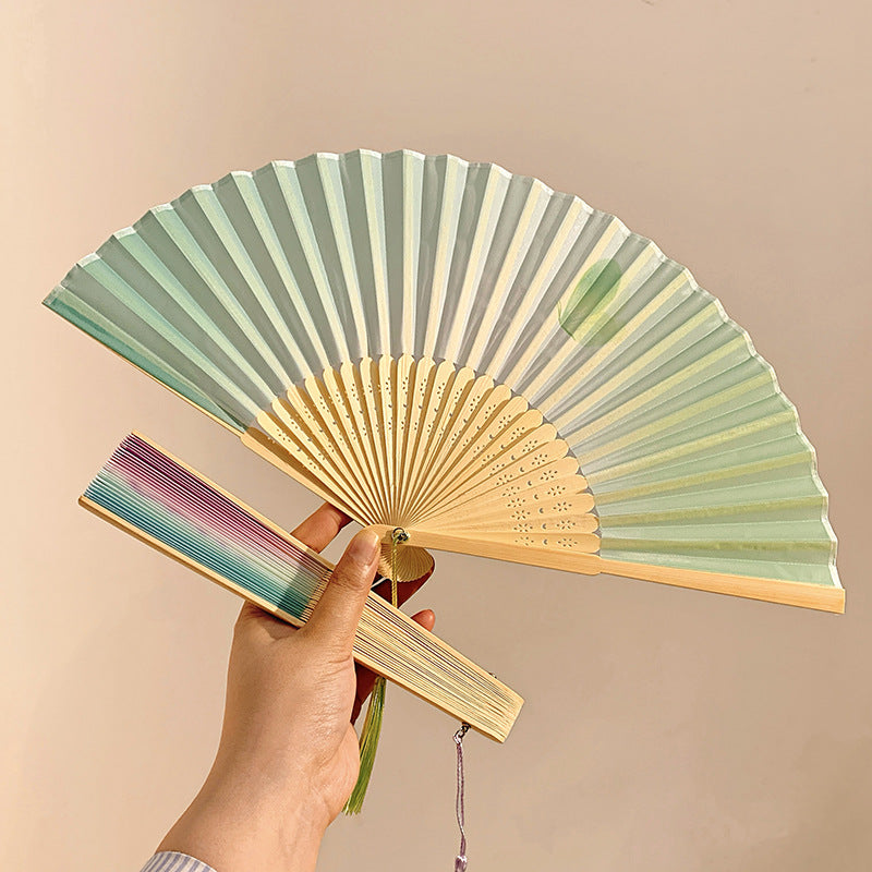 Hand fan made of high-quality paper and bamboo Kalsten