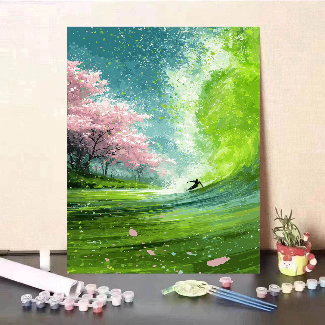 Dynamic Wave Art Canvas Print Kalsten