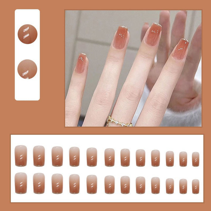 High-gloss artificial nails with rose effect Kalsten