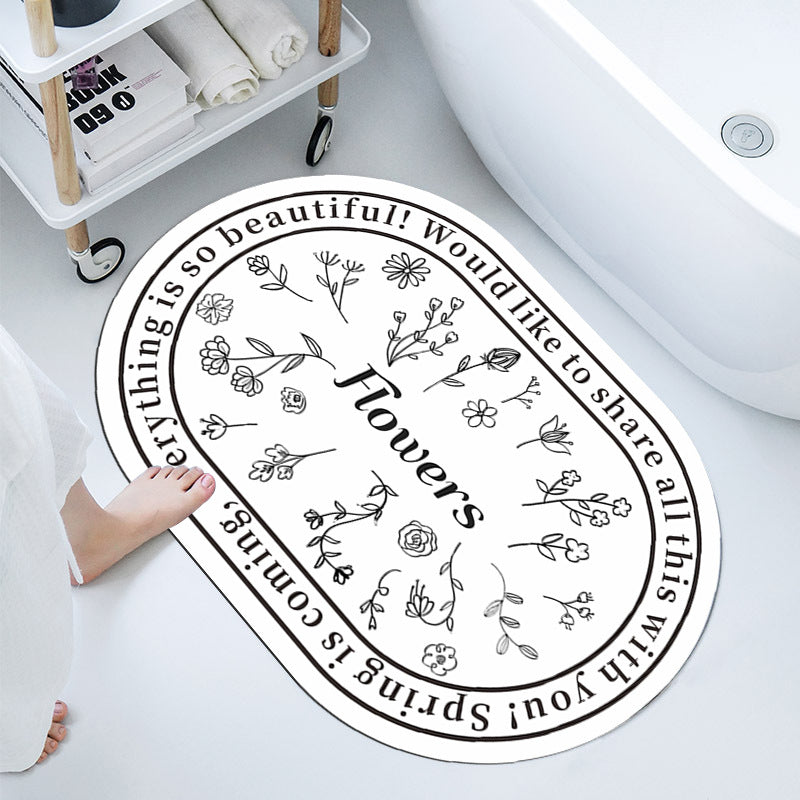 Elegant Decorative Bathroom Mat