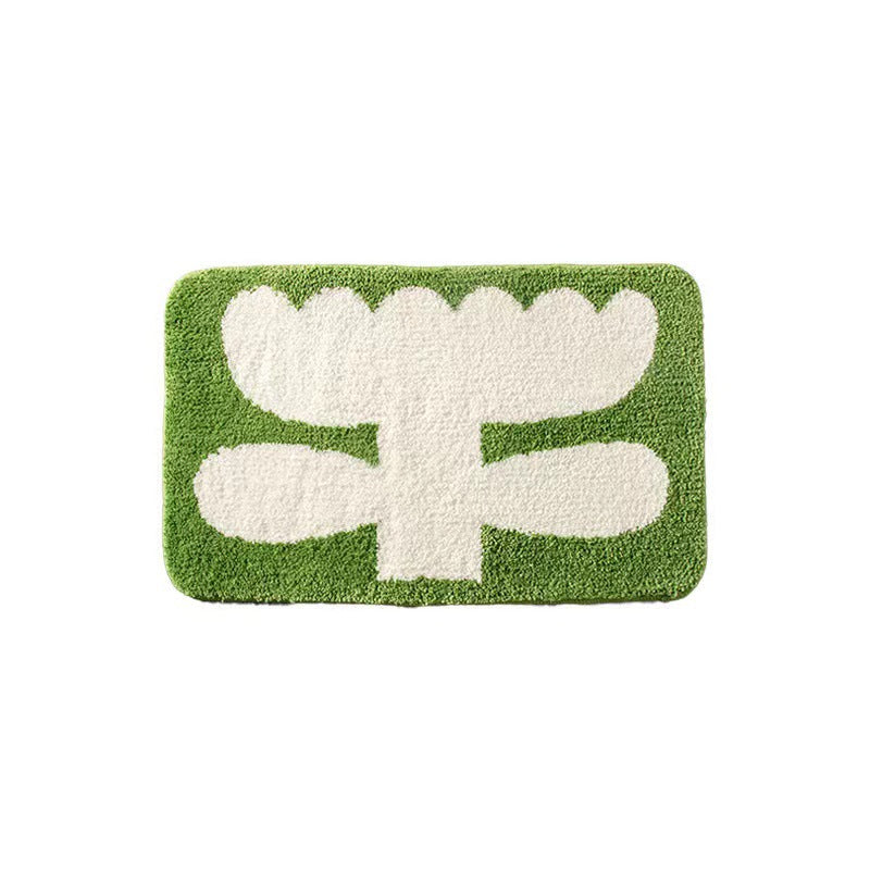 Decorative Floral Bath Mat Kalsten