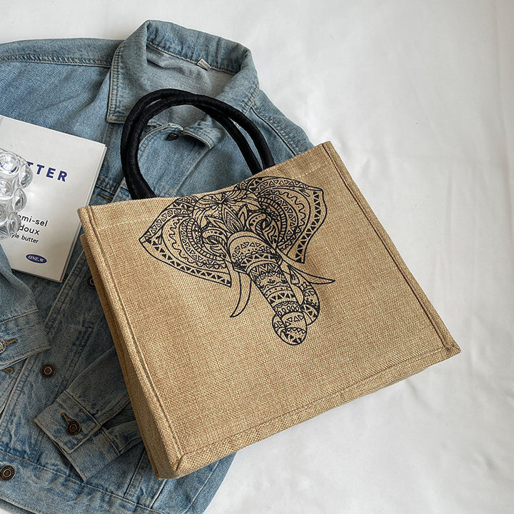 Eco-Friendly Jute Shopping Tote Bag