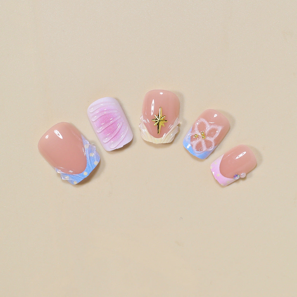 Artistic French Style Press-On Nails Kalsten