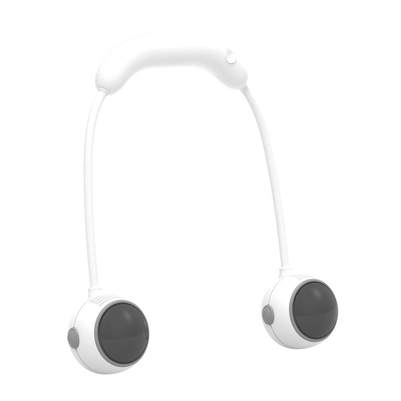 Cooling adjustable hands-free dual bladeless neck fan with USB-C rechargeable battery Kalsten