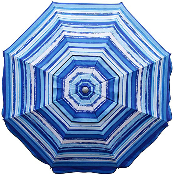 Women's Striped Sun Umbrella with Stable Ground Anchoring Kalsten