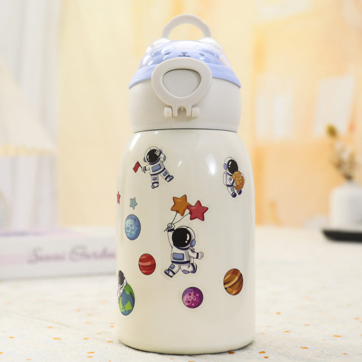 Women's insulated drinking bottle with cute animal design and practical flip lid Kalsten
