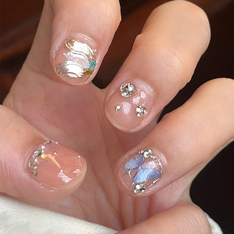 Ombre Press-On Nails with Glossy Finish Kalsten