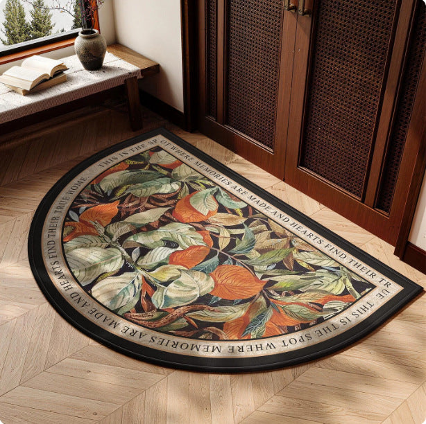 Floral Decorative Entryway Rug