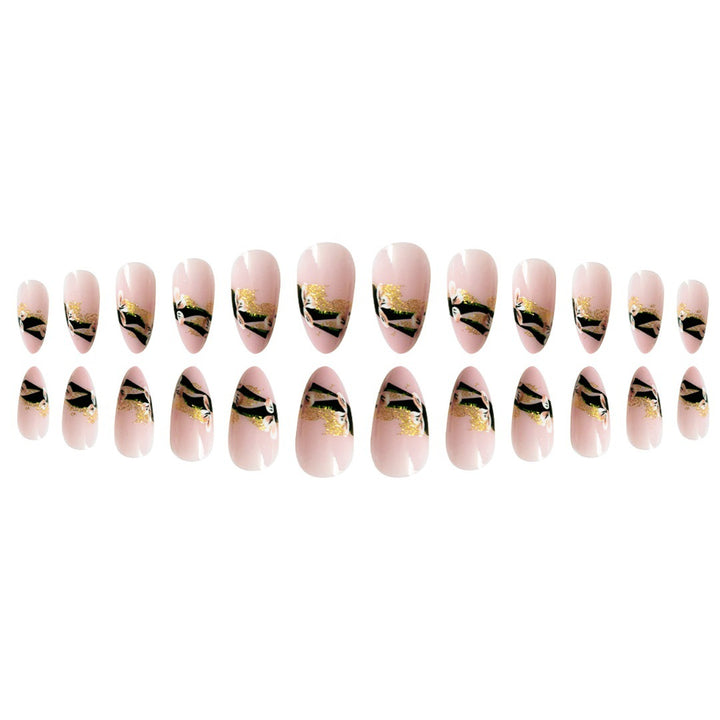 Elegant Floral Tip Press-On Nails Kalsten