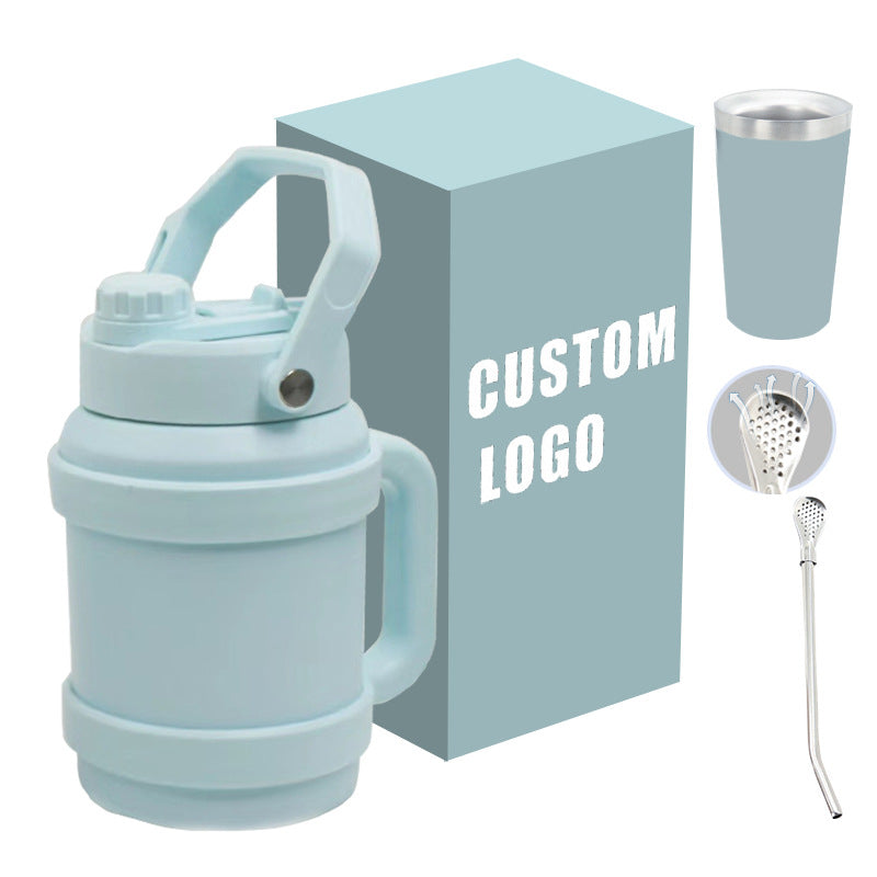 Ladies Insulated Stainless Steel Drinking Bottle with Practical Handle and Double Wall Technology Kalsten