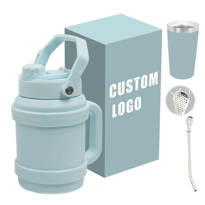 Ladies Insulated Stainless Steel Drinking Bottle with Practical Handle and Double Wall Technology Kalsten