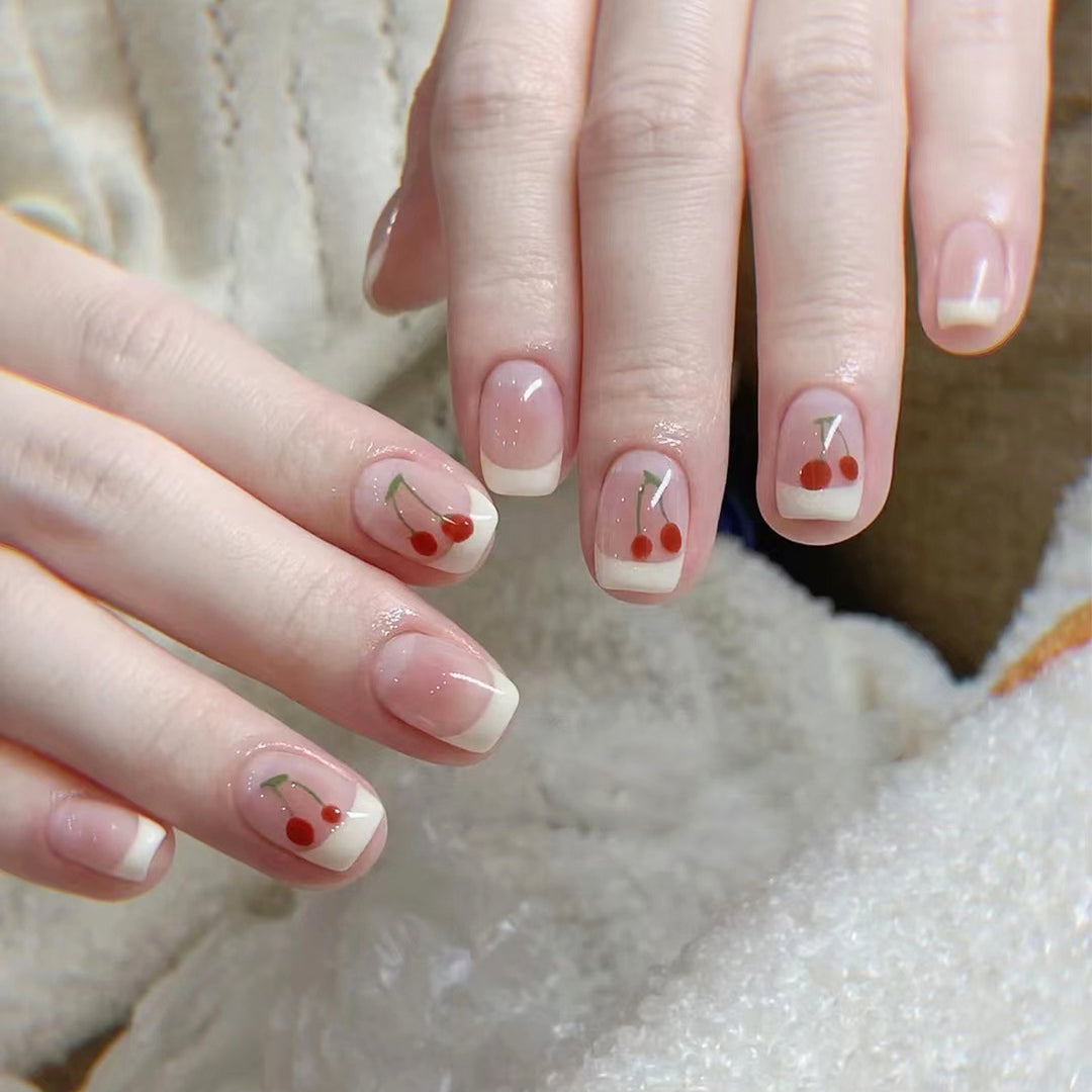Decorative Cherry Nail Art