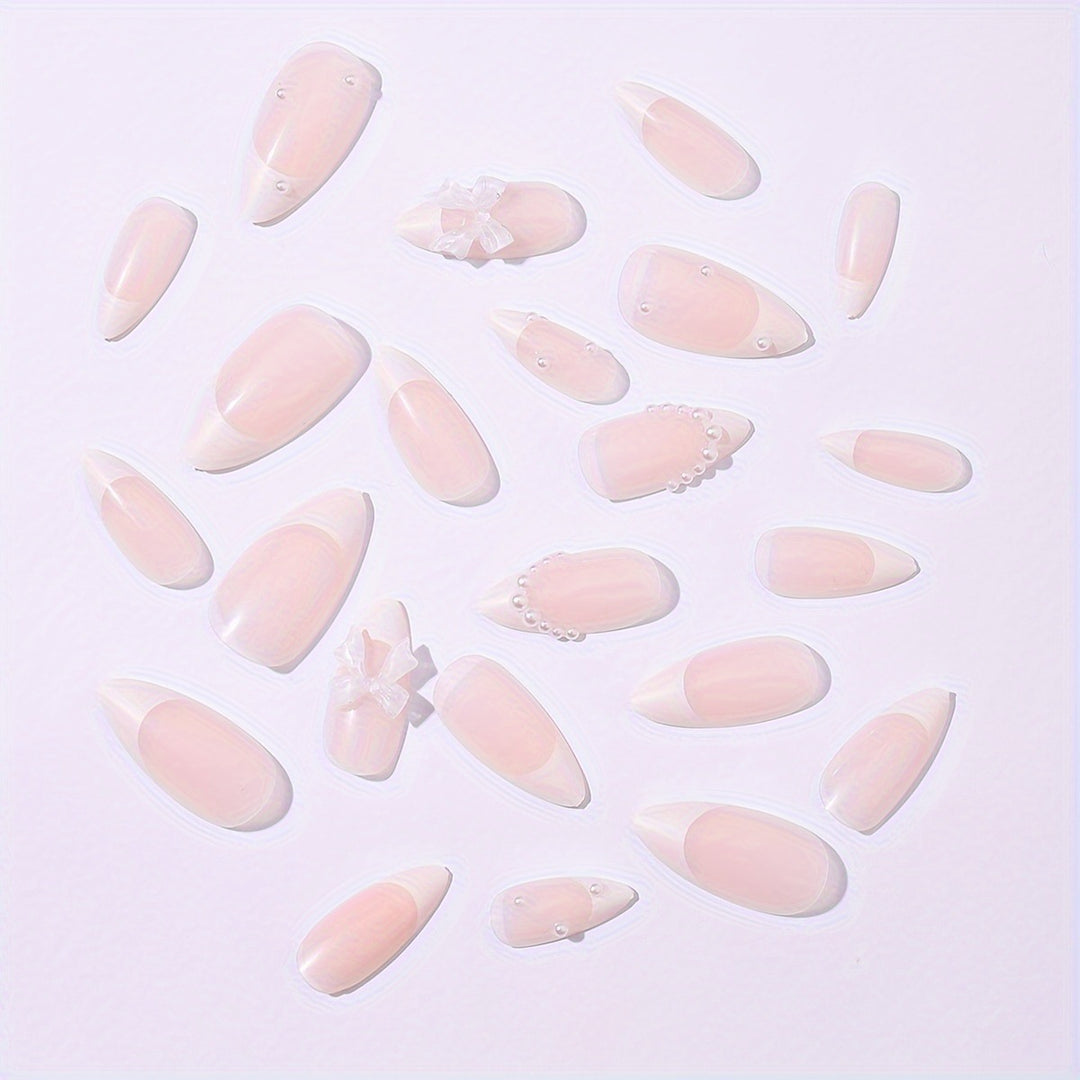 Artificial nail set with elegant decorative elements Kalsten